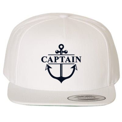 Captain & First Mate Matching Set Pontoon Boat Sailing Wool Snapback Cap