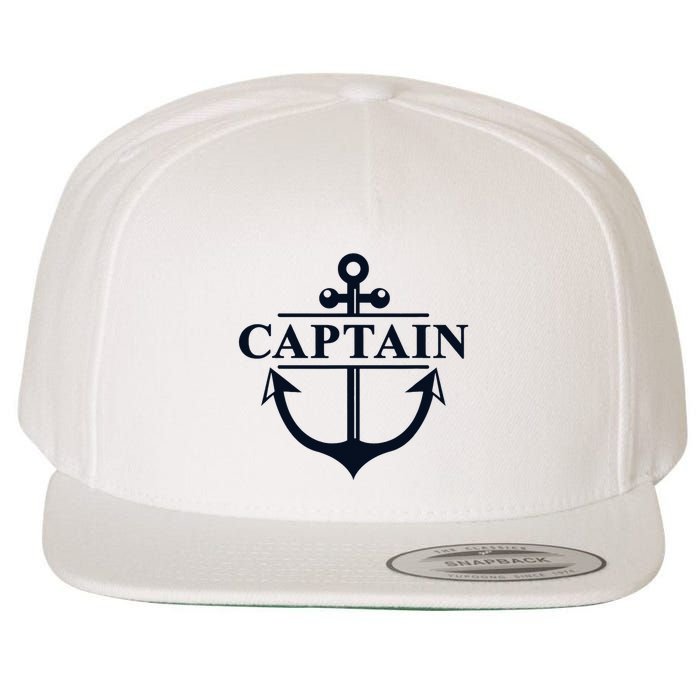 Captain & First Mate Matching Set Pontoon Boat Sailing Wool Snapback Cap