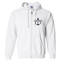 Captain & First Mate Matching Set Pontoon Boat Sailing Full Zip Hoodie