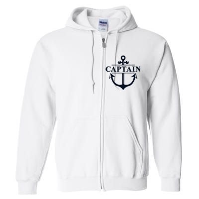 Captain & First Mate Matching Set Pontoon Boat Sailing Full Zip Hoodie