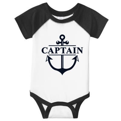Captain & First Mate Matching Set Pontoon Boat Sailing Infant Baby Jersey Bodysuit