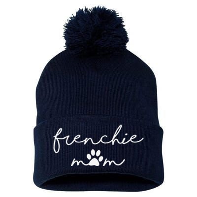 Cute Frenchie Mom Pom Pom 12in Knit Beanie