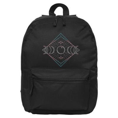 Crescent Full Moon Space Transsexual Flag Lgbt 16 in Basic Backpack