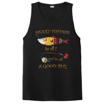 Christmas FishermanS Merry Fishmas To All Fishing PosiCharge Competitor Tank