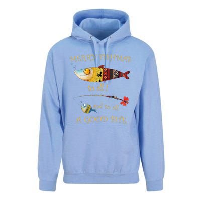 Christmas FishermanS Merry Fishmas To All Fishing Unisex Surf Hoodie