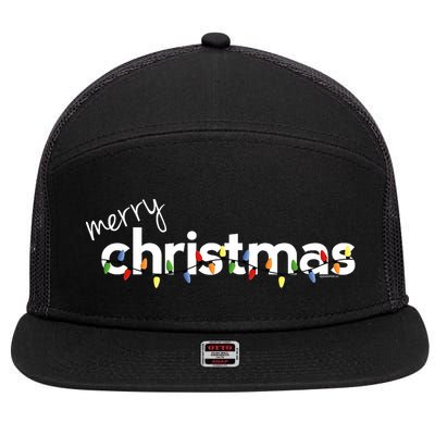 Christmas For Merry Xmas Idea 7 Panel Mesh Trucker Snapback Hat