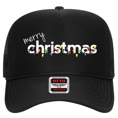 Christmas For Merry Xmas Idea High Crown Mesh Back Trucker Hat