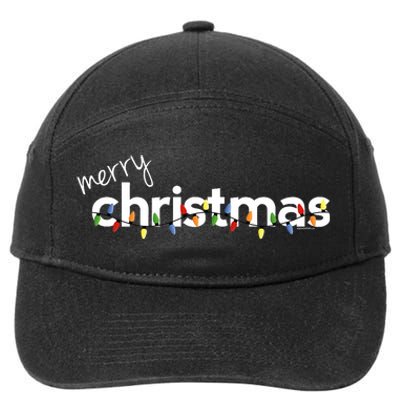 Christmas For Merry Xmas Idea 7-Panel Snapback Hat