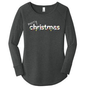 Christmas For Merry Xmas Idea Women's Perfect Tri Tunic Long Sleeve Shirt