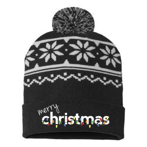 Christmas For Merry Xmas Idea USA-Made Snowflake Beanie