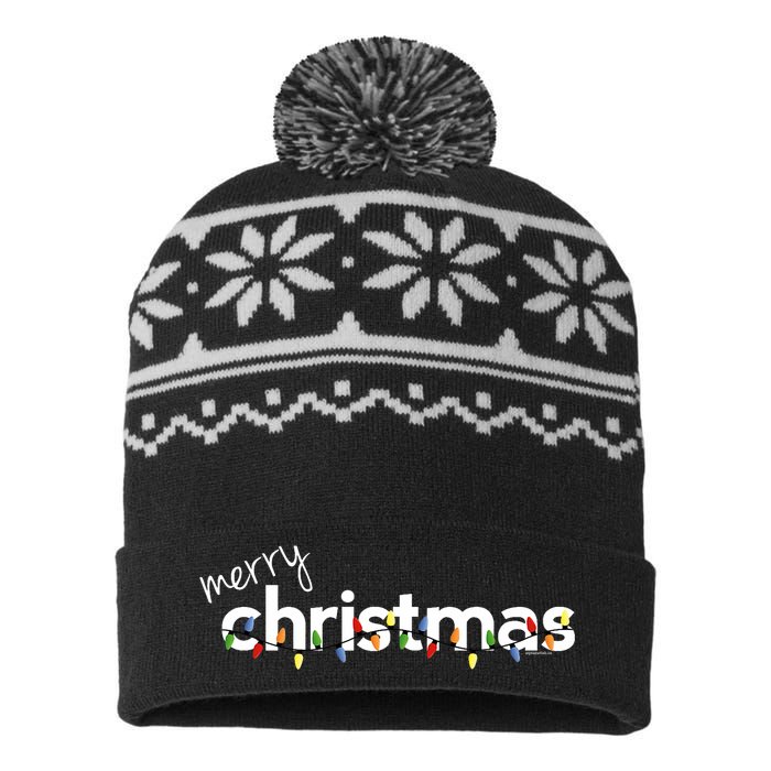 Christmas For Merry Xmas Idea USA-Made Snowflake Beanie