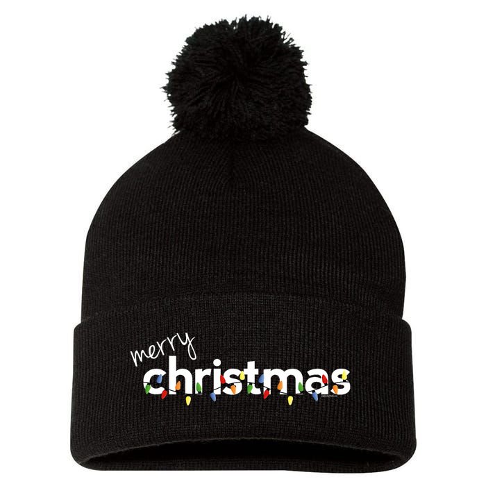 Christmas For Merry Xmas Idea Pom Pom 12in Knit Beanie