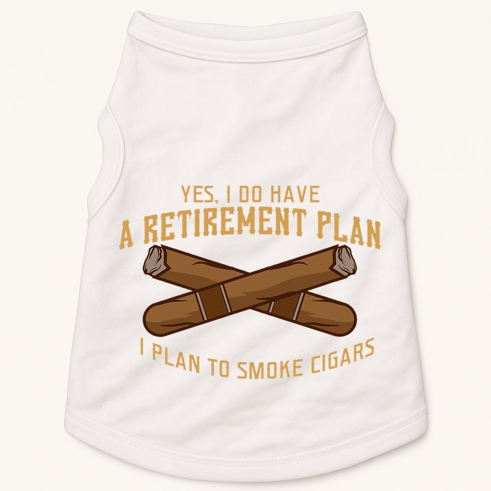 Cigar For Men Cigar Smoker Grandpa Dad Fathers Day Doggie Tank