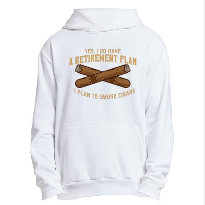 Cigar For Men Cigar Smoker Grandpa Dad Fathers Day Urban Pullover Hoodie