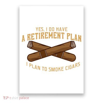 Cigar For Men Cigar Smoker Grandpa Dad Fathers Day Poster