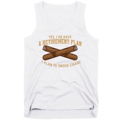 Cigar For Men Cigar Smoker Grandpa Dad Fathers Day Tank Top