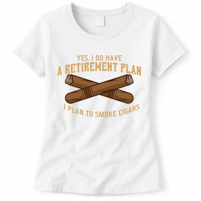 Cigar For Men Cigar Smoker Grandpa Dad Fathers Day Womens T-Shirt