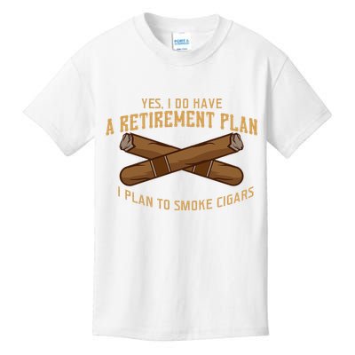 Cigar For Men Cigar Smoker Grandpa Dad Fathers Day Kids T-Shirt