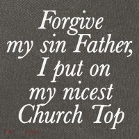 Chaewon Forgive My Sin Father I Put On My Nicest Church Cotton Canvas Backpack