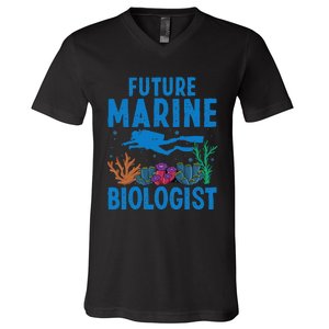 Cool Future Marine Biologist For Marine Biology V-Neck T-Shirt