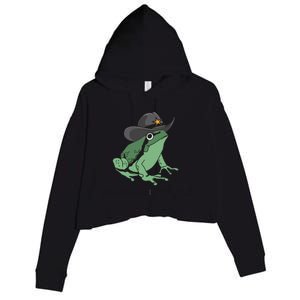 Cowboy Frog Meme You Just Yeed Your Last Haw Crop Fleece Hoodie