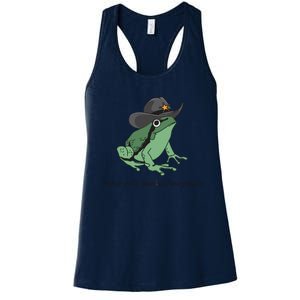 Cowboy Frog Meme You Just Yeed Your Last Haw Women's Racerback Tank