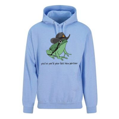 Cowboy Frog Meme You Just Yeed Your Last Haw Unisex Surf Hoodie