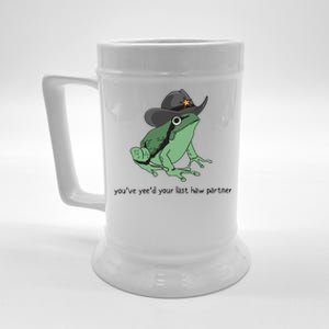 Cowboy Frog Meme You Just Yeed Your Last Haw Beer Stein