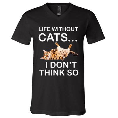 Ca For MenWomen Funny Ca For Cat DadMom V-Neck T-Shirt