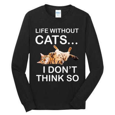 Ca For MenWomen Funny Ca For Cat DadMom Tall Long Sleeve T-Shirt