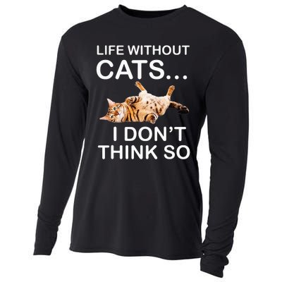 Ca For MenWomen Funny Ca For Cat DadMom Cooling Performance Long Sleeve Crew