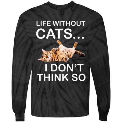 Ca For MenWomen Funny Ca For Cat DadMom Tie-Dye Long Sleeve Shirt