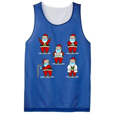 Christmas Face Mask Dr Santa Claus Doctor Hospital Gift Mesh Reversible Basketball Jersey Tank