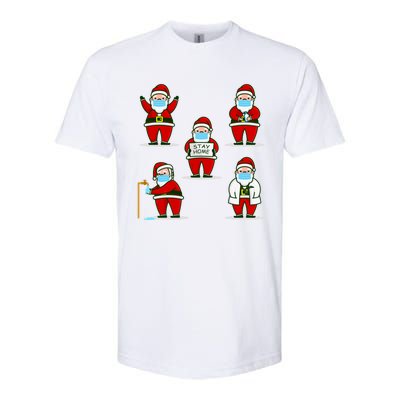 Christmas Face Mask Dr Santa Claus Doctor Hospital Gift Softstyle® CVC T-Shirt