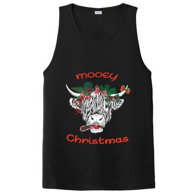 Cow Farmer Mooey Christmas PosiCharge Competitor Tank