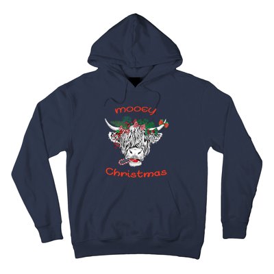 Cow Farmer Mooey Christmas Hoodie