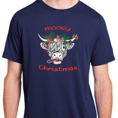 Cow Farmer Mooey Christmas Adult ChromaSoft Performance T-Shirt