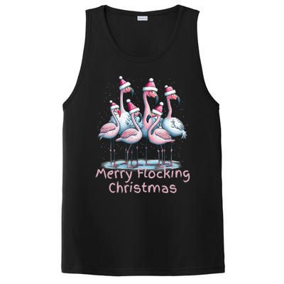 Christmas Flamingos Merry Flocking Christmas Gift PosiCharge Competitor Tank