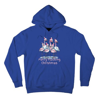 Christmas Flamingos Merry Flocking Christmas Gift Hoodie