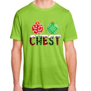 ChestNuts Funny Matching Chestnuts Christmas Couples Chest Adult ChromaSoft Performance T-Shirt