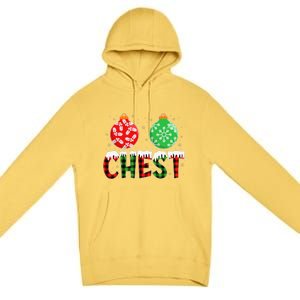 ChestNuts Funny Matching Chestnuts Christmas Couples Chest Premium Pullover Hoodie