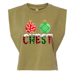 ChestNuts Funny Matching Chestnuts Christmas Couples Chest Garment-Dyed Women's Muscle Tee