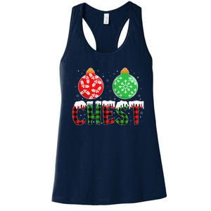 ChestNuts Funny Matching Chestnuts Christmas Couples Chest Women's Racerback Tank