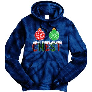 ChestNuts Funny Matching Chestnuts Christmas Couples Chest Tie Dye Hoodie