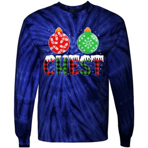 ChestNuts Funny Matching Chestnuts Christmas Couples Chest Tie-Dye Long Sleeve Shirt