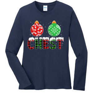 ChestNuts Funny Matching Chestnuts Christmas Couples Chest Ladies Long Sleeve Shirt