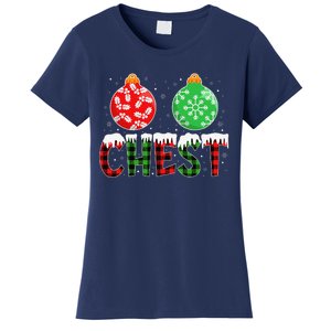 ChestNuts Funny Matching Chestnuts Christmas Couples Chest Women's T-Shirt