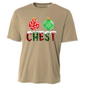 ChestNuts Funny Matching Chestnuts Christmas Couples Chest Cooling Performance Crew T-Shirt