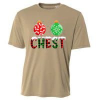 ChestNuts Funny Matching Chestnuts Christmas Couples Chest Cooling Performance Crew T-Shirt