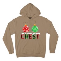 ChestNuts Funny Matching Chestnuts Christmas Couples Chest Hoodie